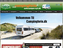 Tablet Screenshot of campingferie.dk